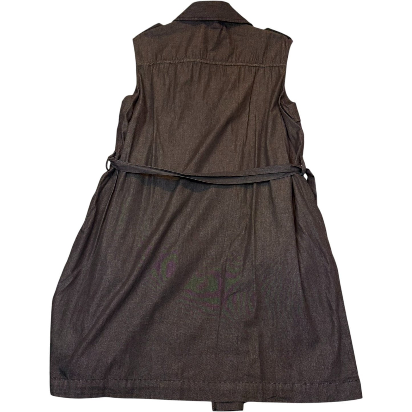 Michael Kors Women's Size Medium Black Sleeveless Trench-Style Belted Dress NEW