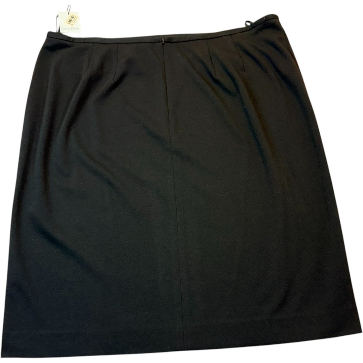 NEW Calvin Klein Women's Size 18 Black Sleek Business Formal Plain Pencil Skirt