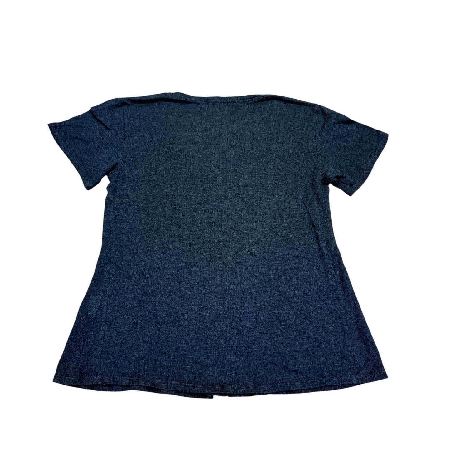 Eileen Fisher Black Organic Cotton T-Shirt Women's Size XS Minimalist