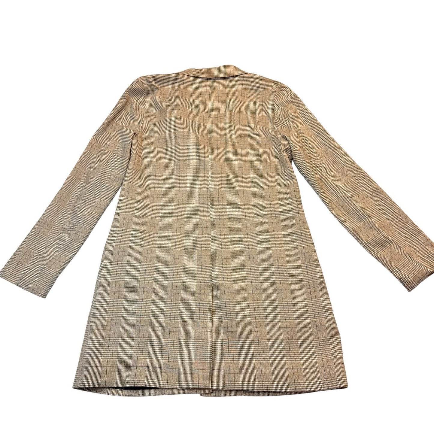 BB Dakota Steve Madden Plaid Coat Small Long Blazer Jacket Women's