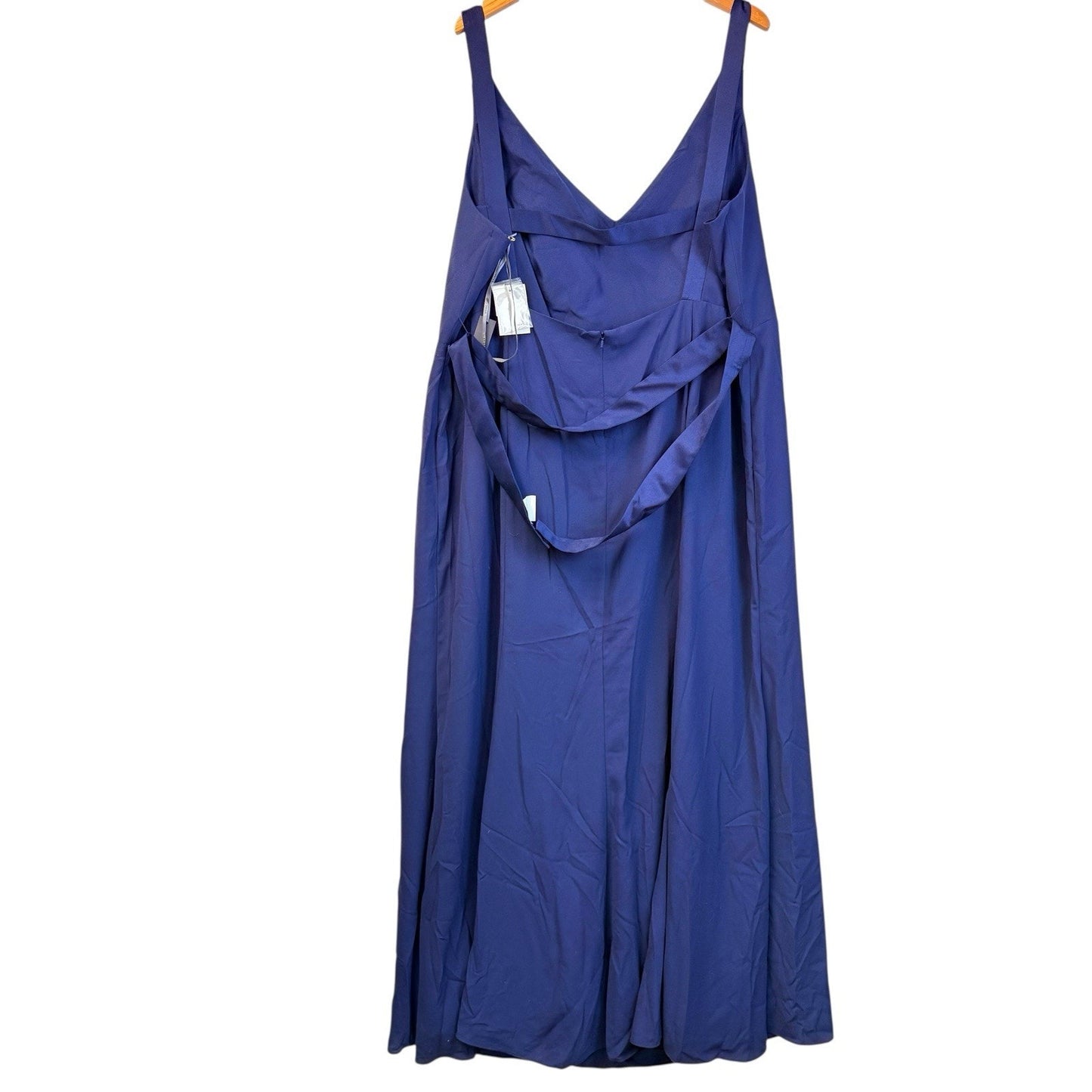 WHITE by Vera Wang Blue Maxi Dress Size 26 NWT David’s Bridal Chiffon Bridesmaid Women's
