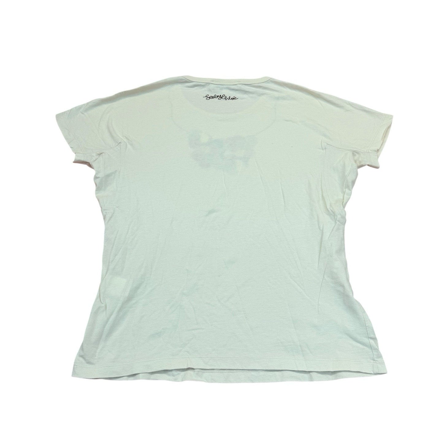See By Chloé Embellished Necklace Graphic Tee Women's 6 Blouse