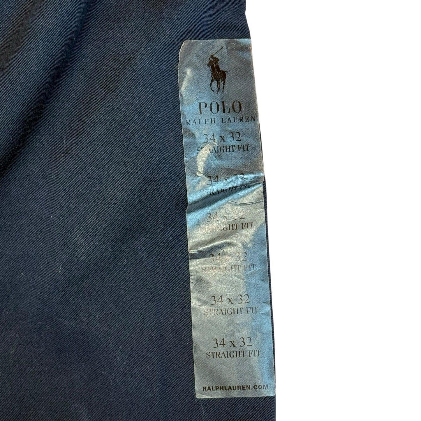 Polo Ralph Lauren Men's Pants 34x32 Blue Bedford Straight Fit Chino Dress New