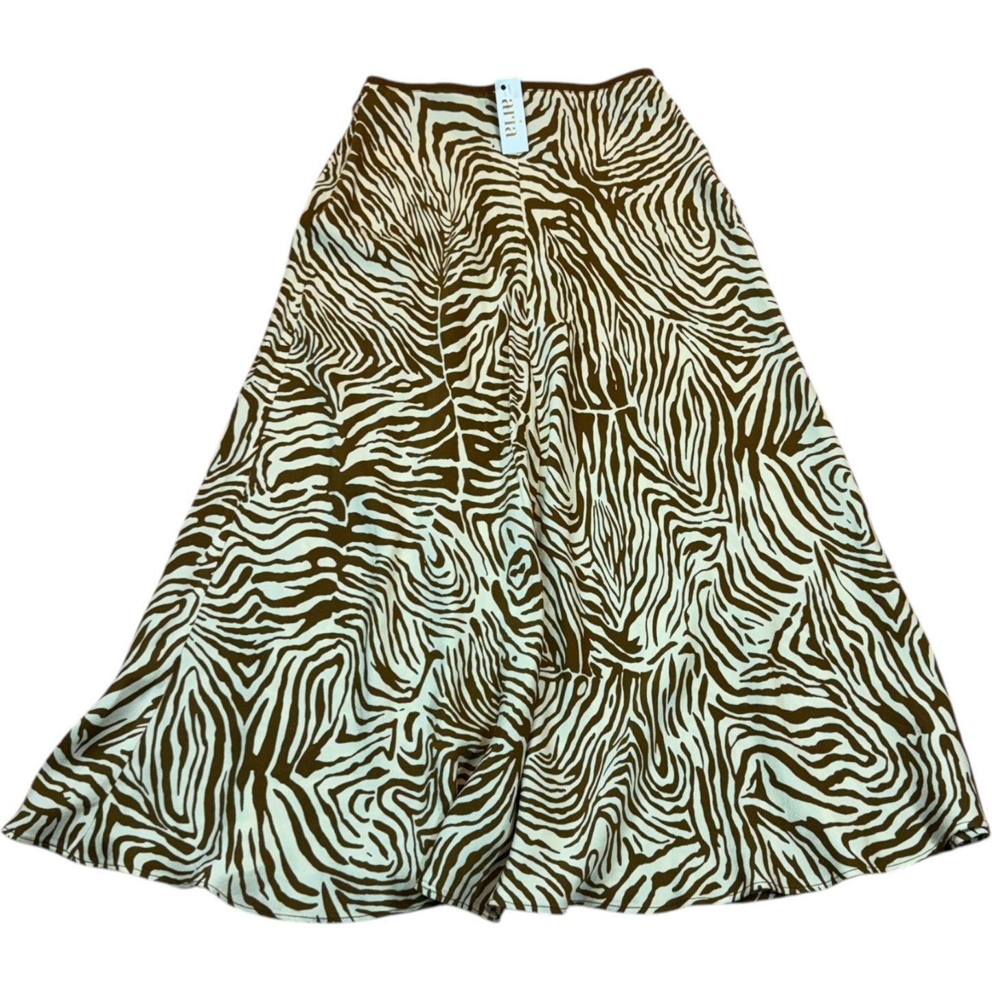 NEW Samsoe Samsoe Women's Size XS Mountain Zebra Alsop Pulll-On Elastic Skirt