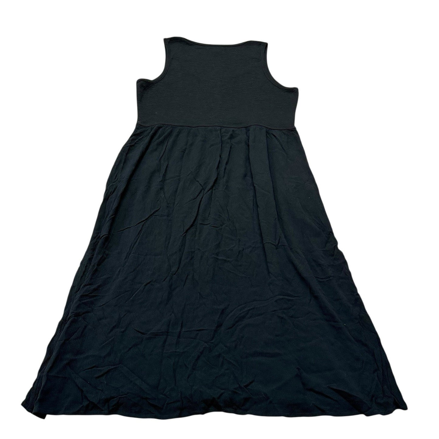 Frye Women’s Medium Black Sleeveless Button Front Midi Dress