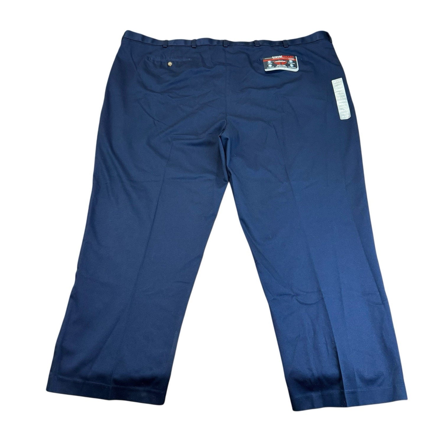 Roundtree & Yorke TravelSmart Pants 58x32 Navy Big Tall NWT Men's