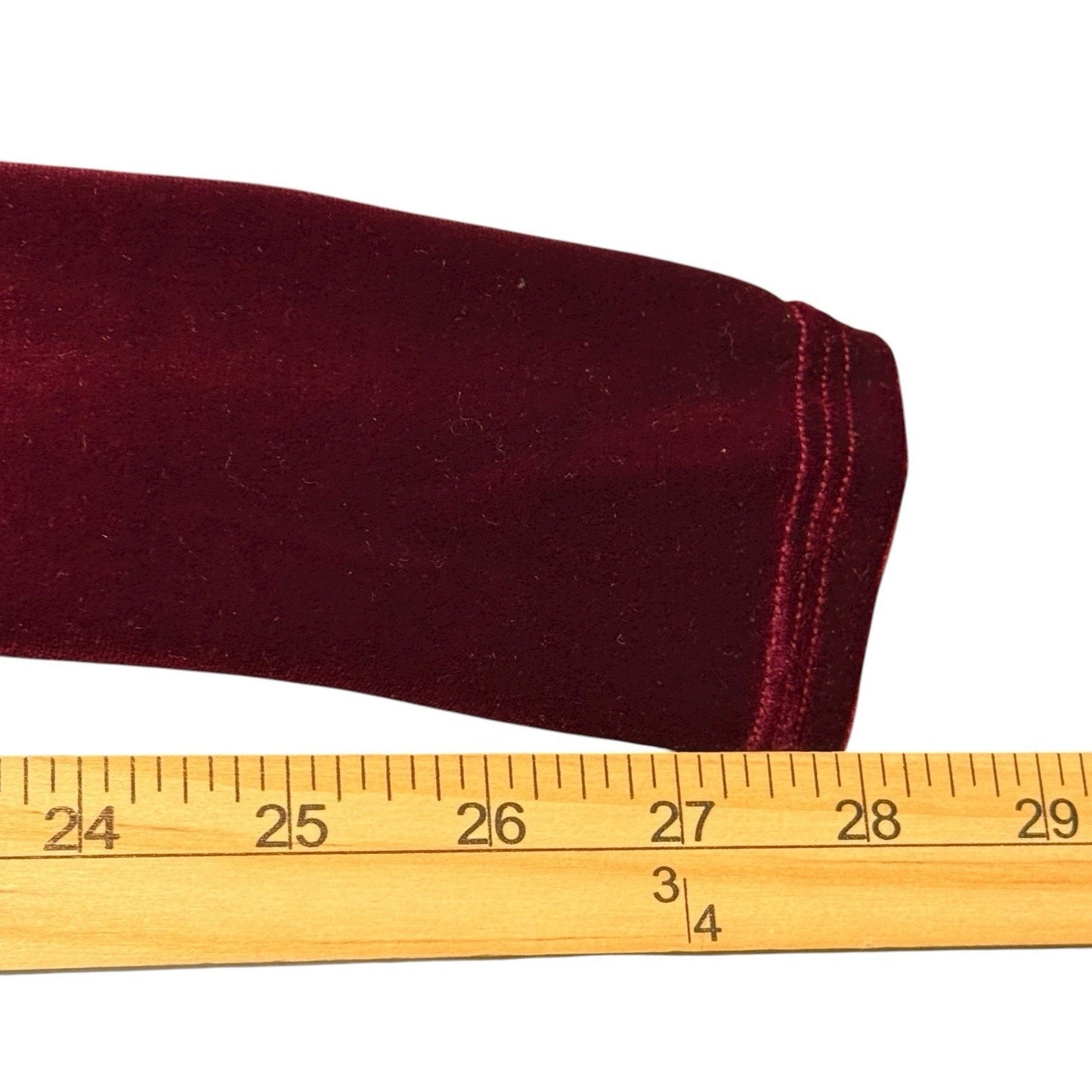 Spanx Velvet Leggings Women’s Size M Burgundy High Waist Pull-On Pants NWT