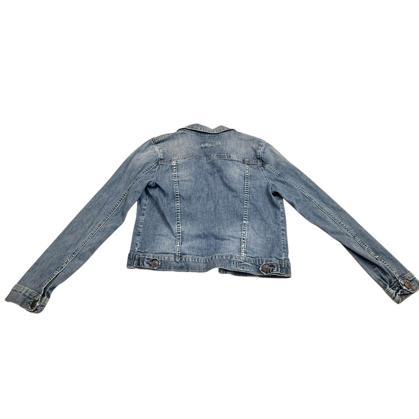Kut from the Kloth Denim Jacket Blue Fitted Size S Women's