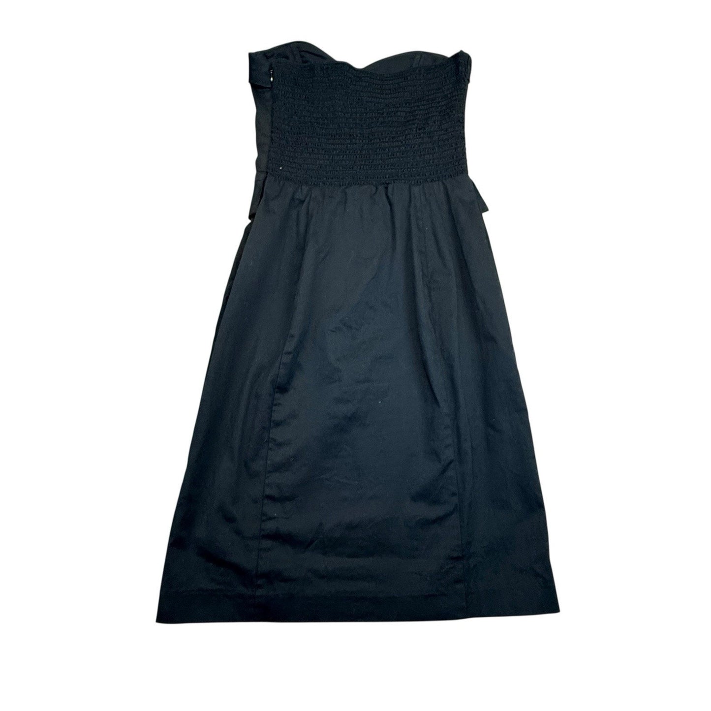 Betsey Johnson Black Strapless Peplum Dress Size 4 Women's
