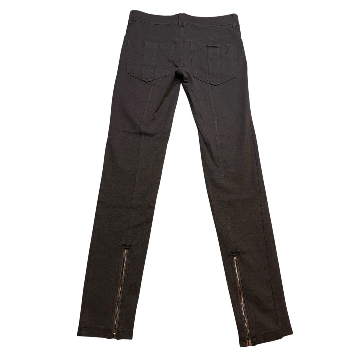 Burberry Brit Bayswater Ankle Zip Skinny Knit Pants Black Women’s Size XS