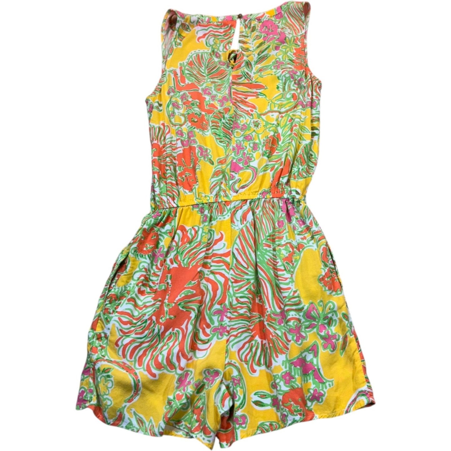 Lilly Pulitzer Women's Size XS Petite Sleeveless Tropical Romper