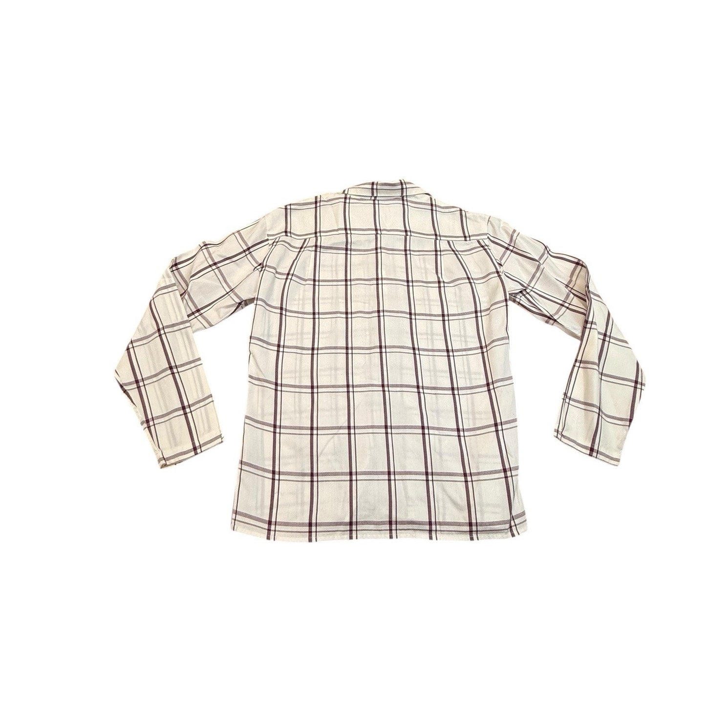 Vintage Perry Ellis Plaid Shirt Made in British Crown Colony Hong Kong Cotton Men's Button Down