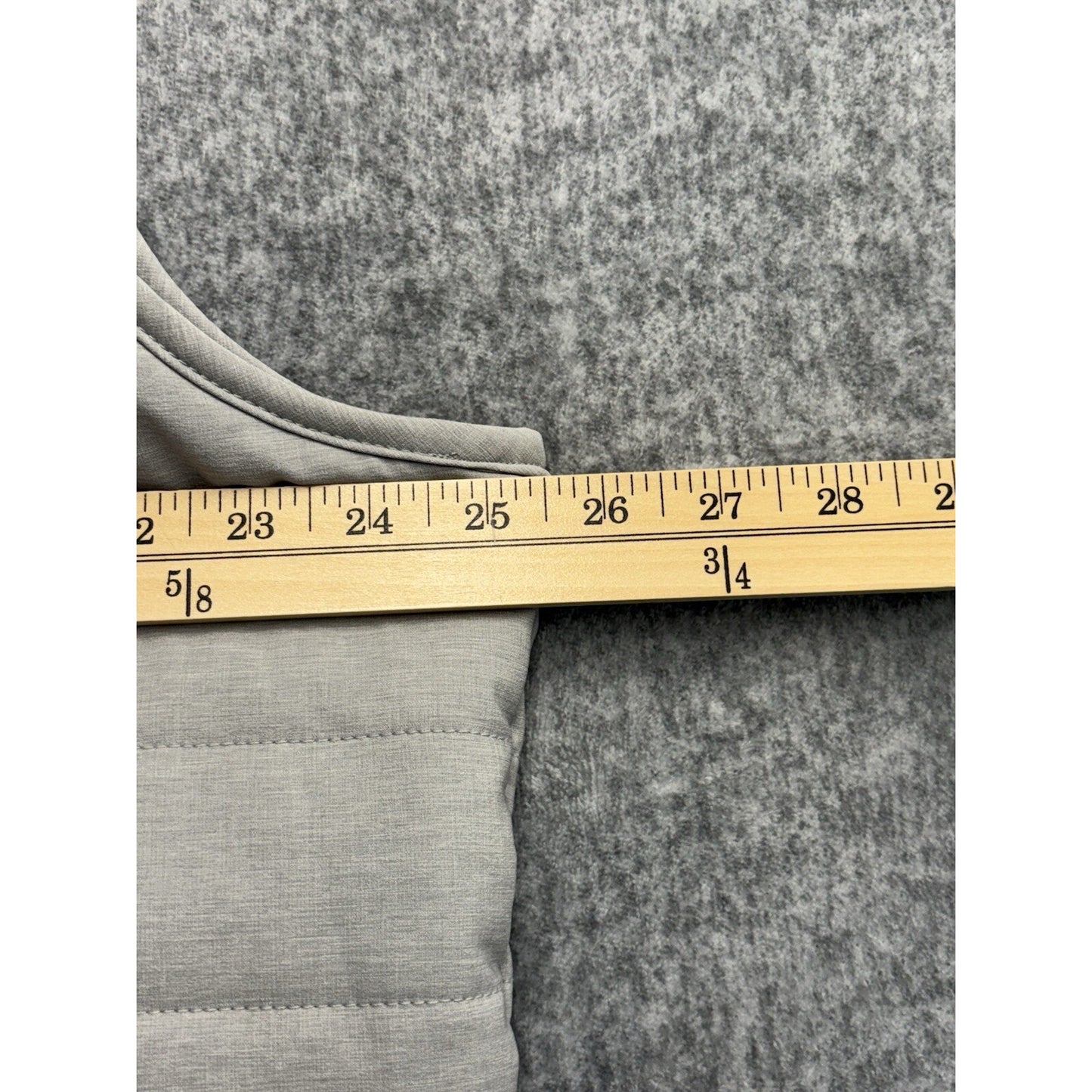 NWT Alfani Men's Stylish Heathered Quilted Zip Stand-Collar Gray Silver Size XL Vest