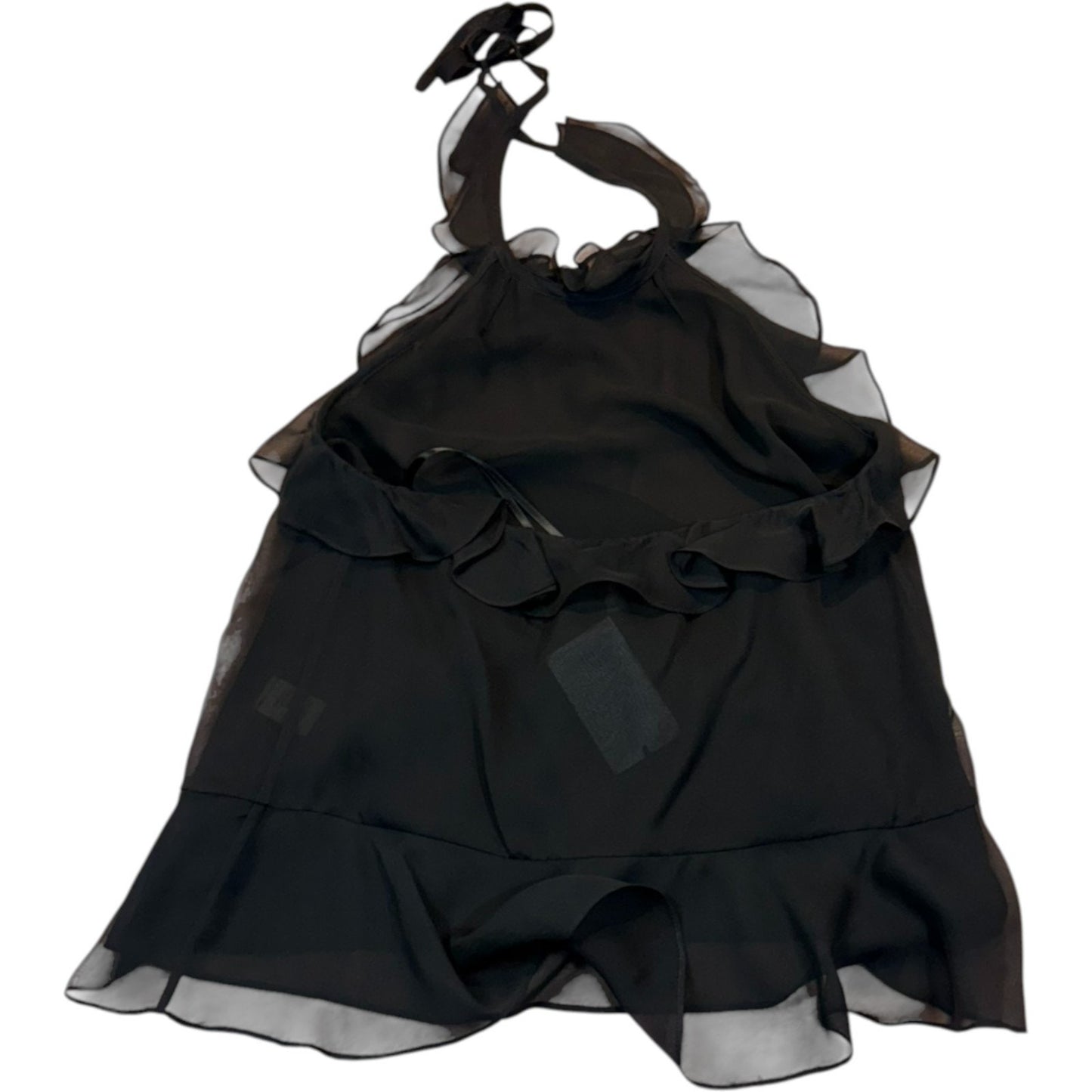 NEW Diane Von Furstenberg Women's Size Small Black Halter Blouse 100% Silk