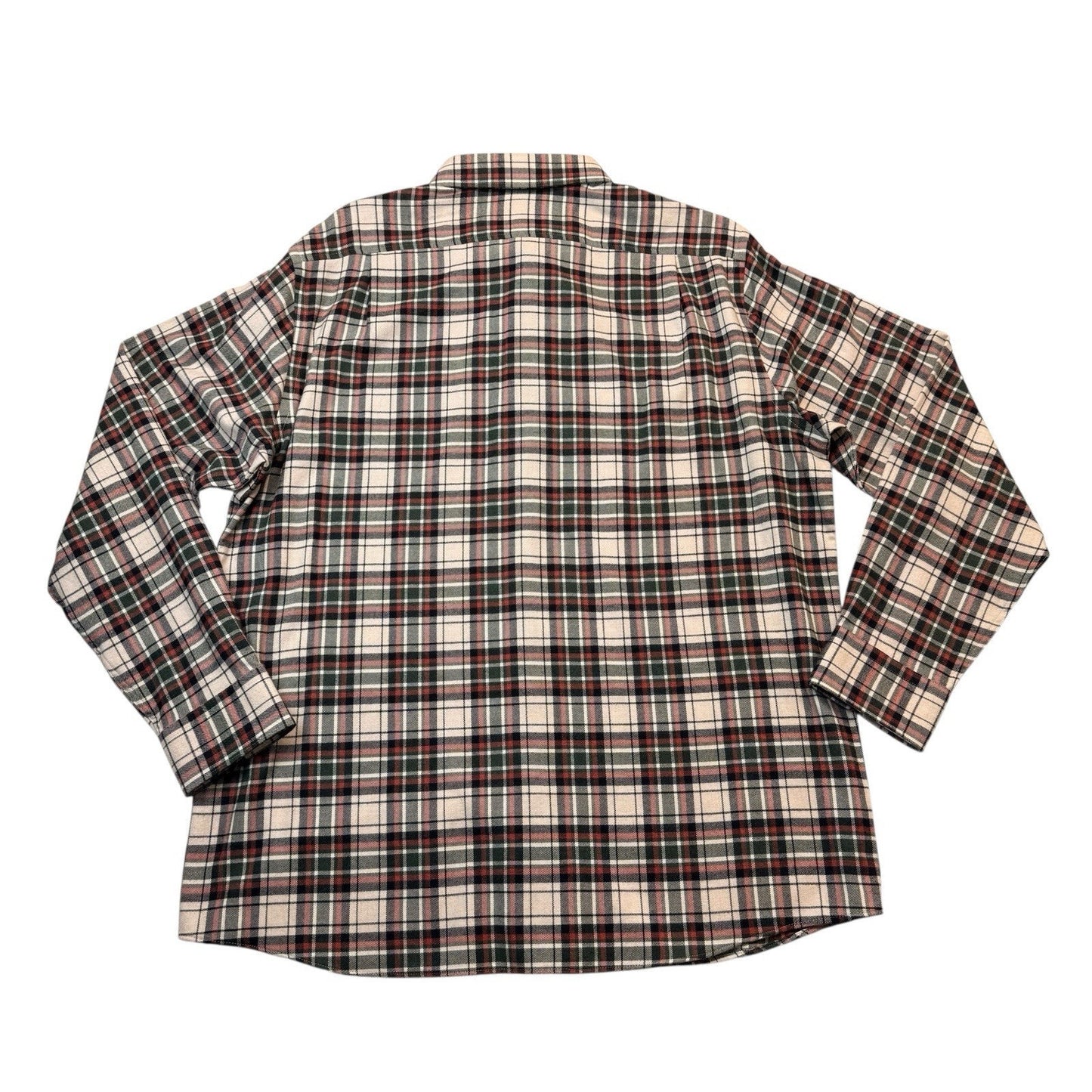 Hart Schaffner Marx Plaid Button Down Shirt Men's Large Green Red Black White New