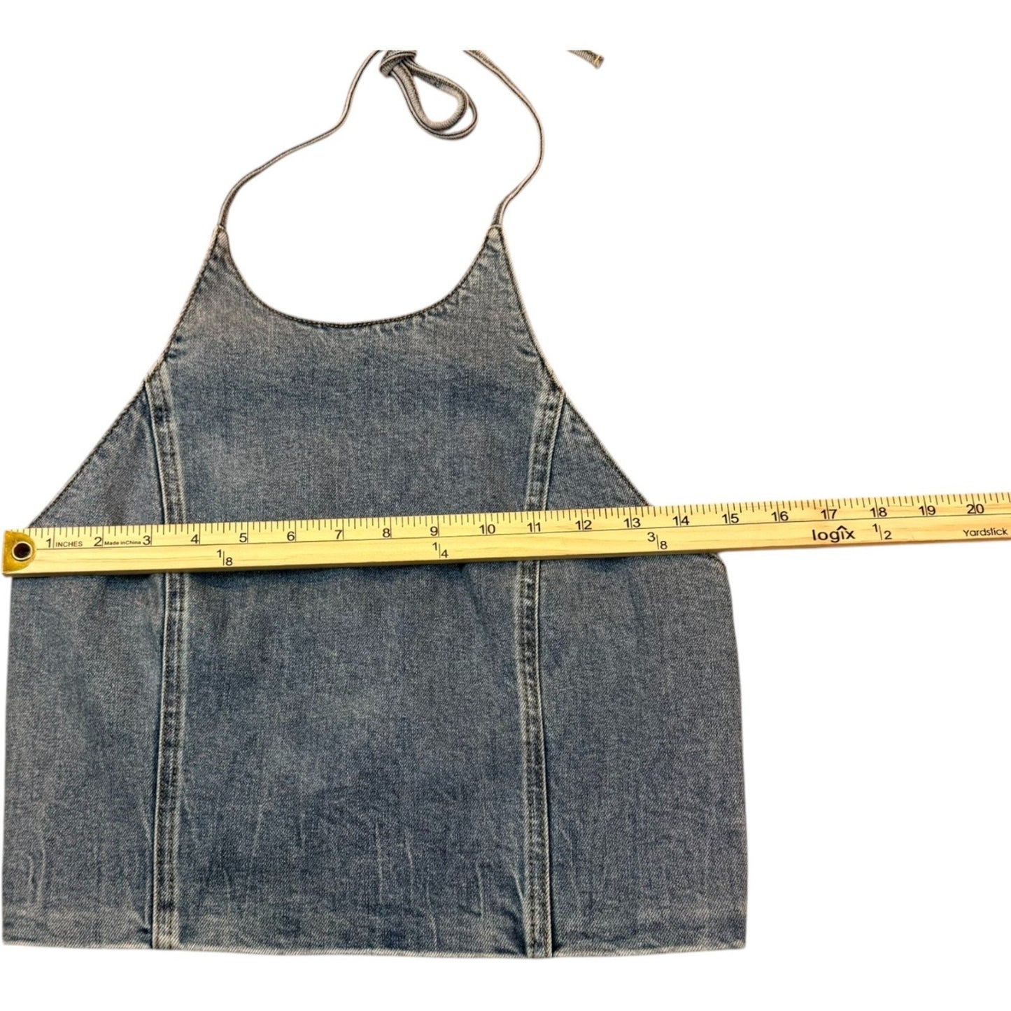 Alice + Olivia Women's Size 10 Denim Sleeveless Halter- NEW MSRP $250 Blouse