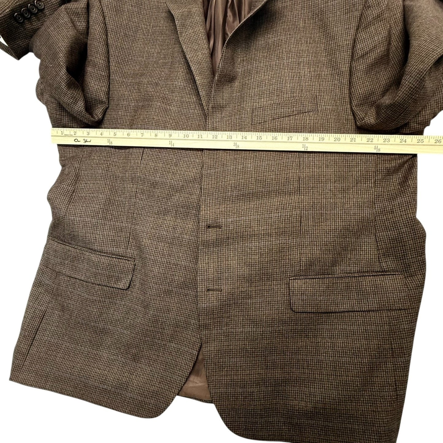 Ralph Lauren Men’s 50R Brown Wool Sport Coats Blazer Made in Canada