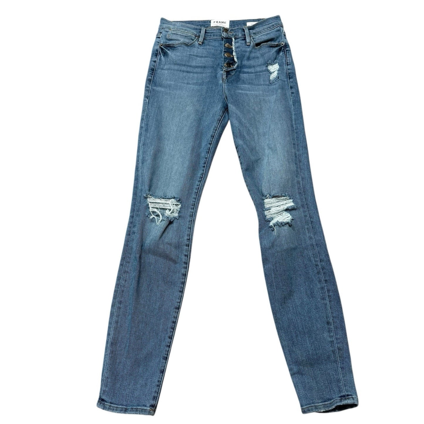 FRAME Le High Skinny Distressed Stretch Jeans Women’s Size 27