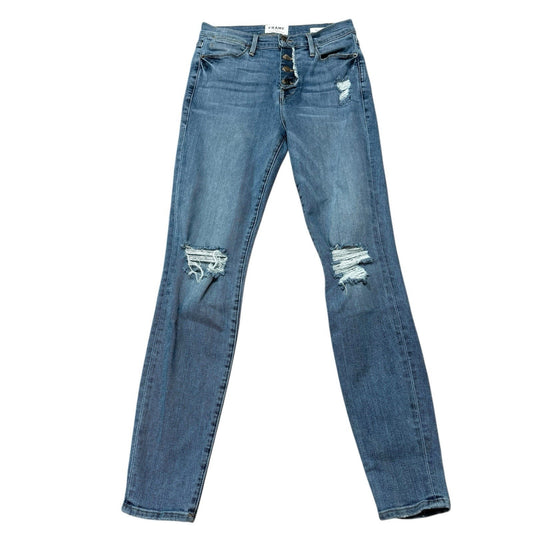 FRAME Le High Skinny Distressed Stretch Jeans Women’s Size 27