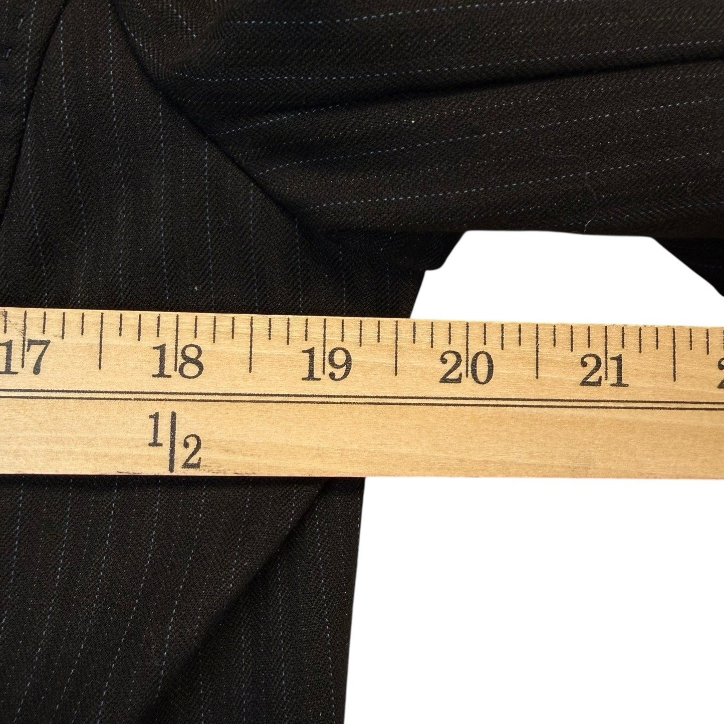 Vintage Garfield & Marks Women’s Size 16 Black Pinstripe Skirt Suit USA Made