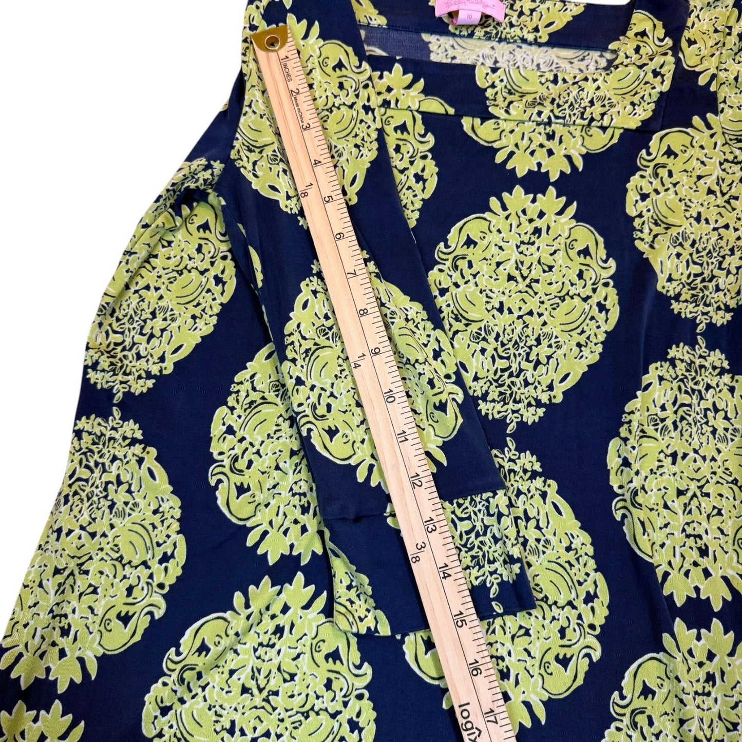 Lilly Pulitzer Women's Size 10 Pull-On Shift Dress Square Neckline 100% Silk