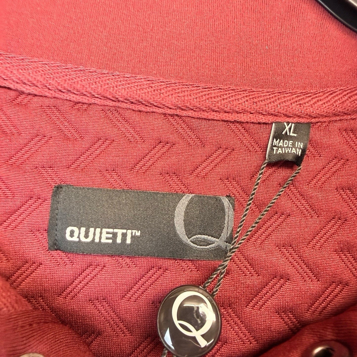Quieti Men’s Textured Pullover NWT Wine Stretch 1/4 Snap $145 Size XL & 2XL Jackets