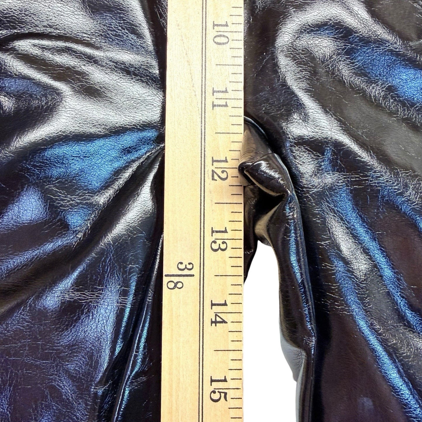 SPANX Faux Leather Leggings Black High Rise Medium NWT Women's Pants