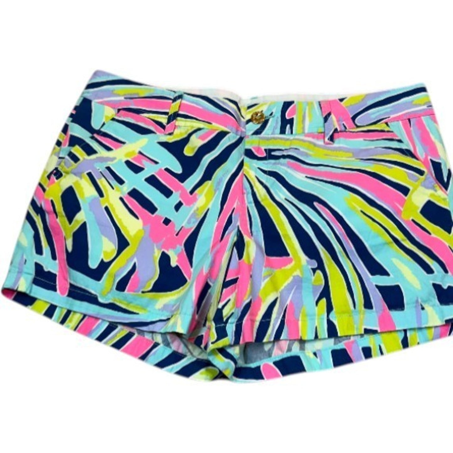 Lilly Pulitzer Women's Size 16 Vibrant Print The Callahan Shorts 100% Cotton