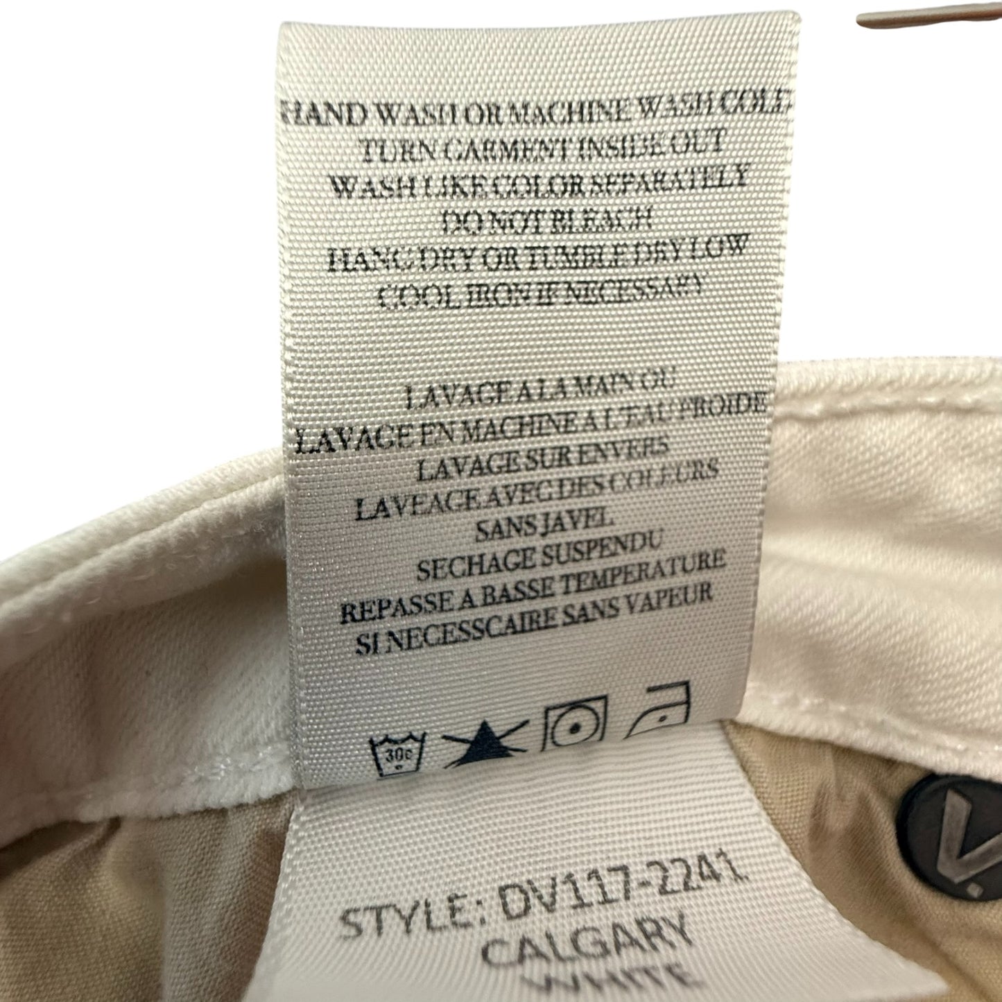 Vince Women's Skinny Jeans Size 28 Cream Ivory Stretch Denim Ankle Zip