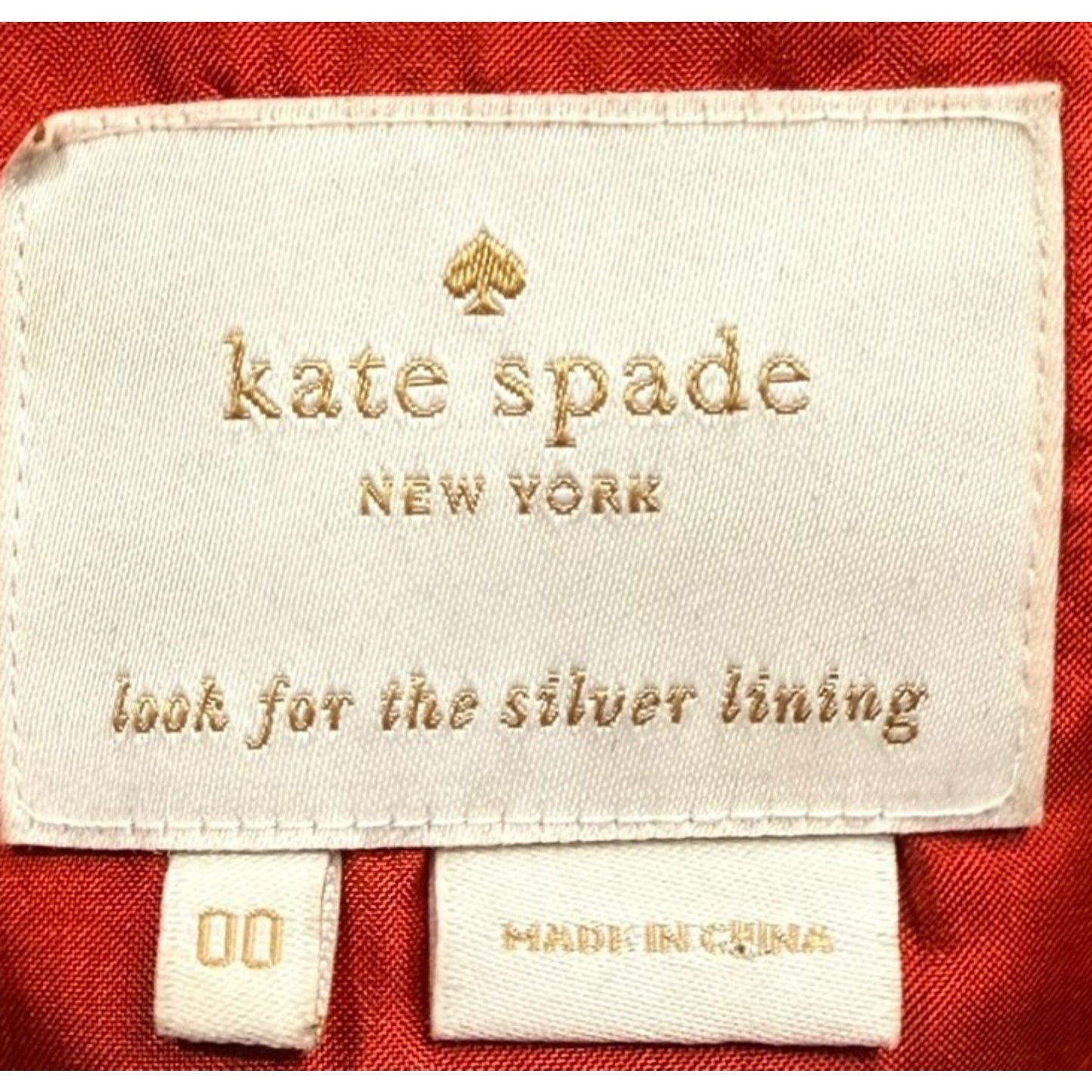 Kate Spade New York Silk Cotton Dress Size 00 Red White Blue Stripe Lined Women's