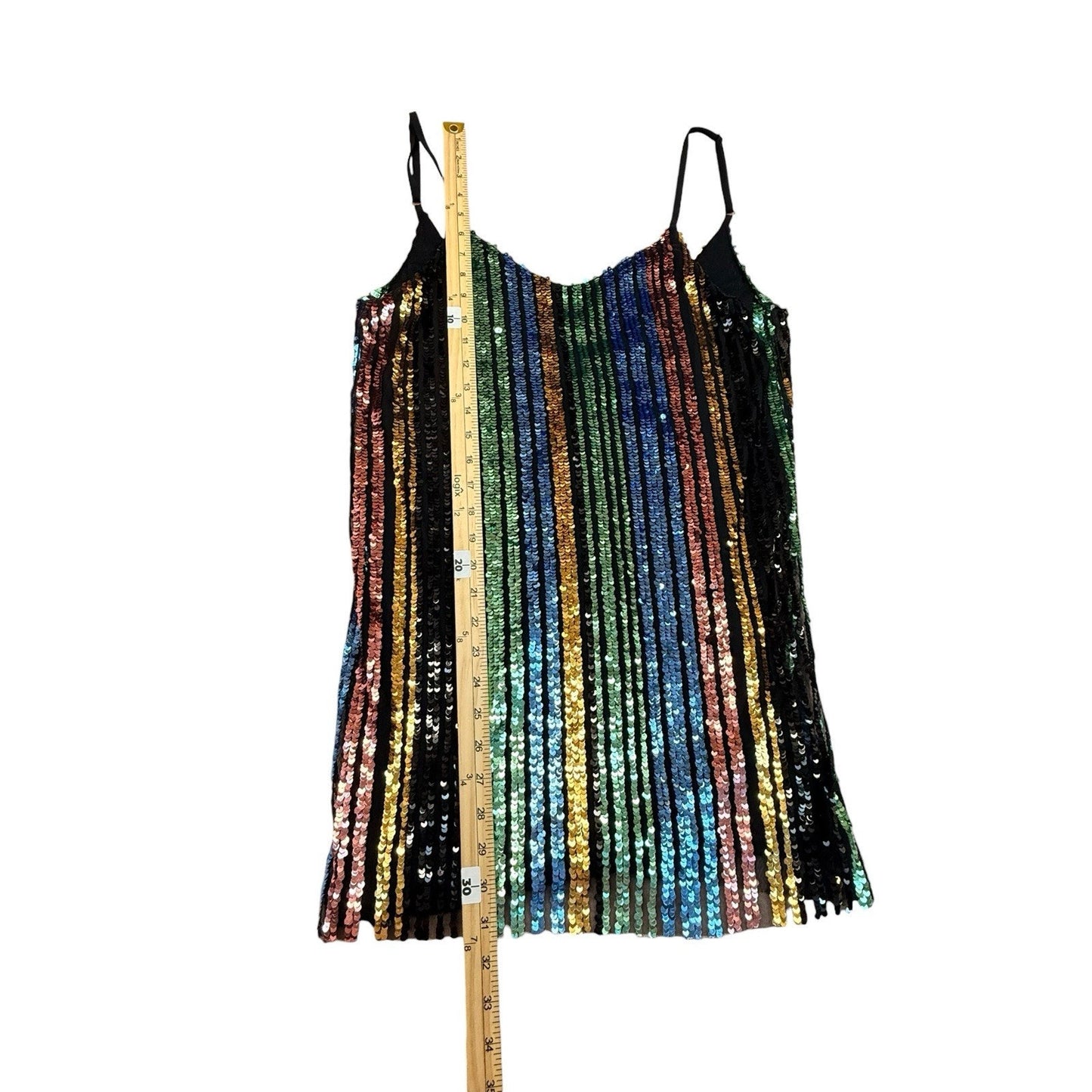 Show Me Your Mumu Rainbow Sequin Cami Dress XS Women's