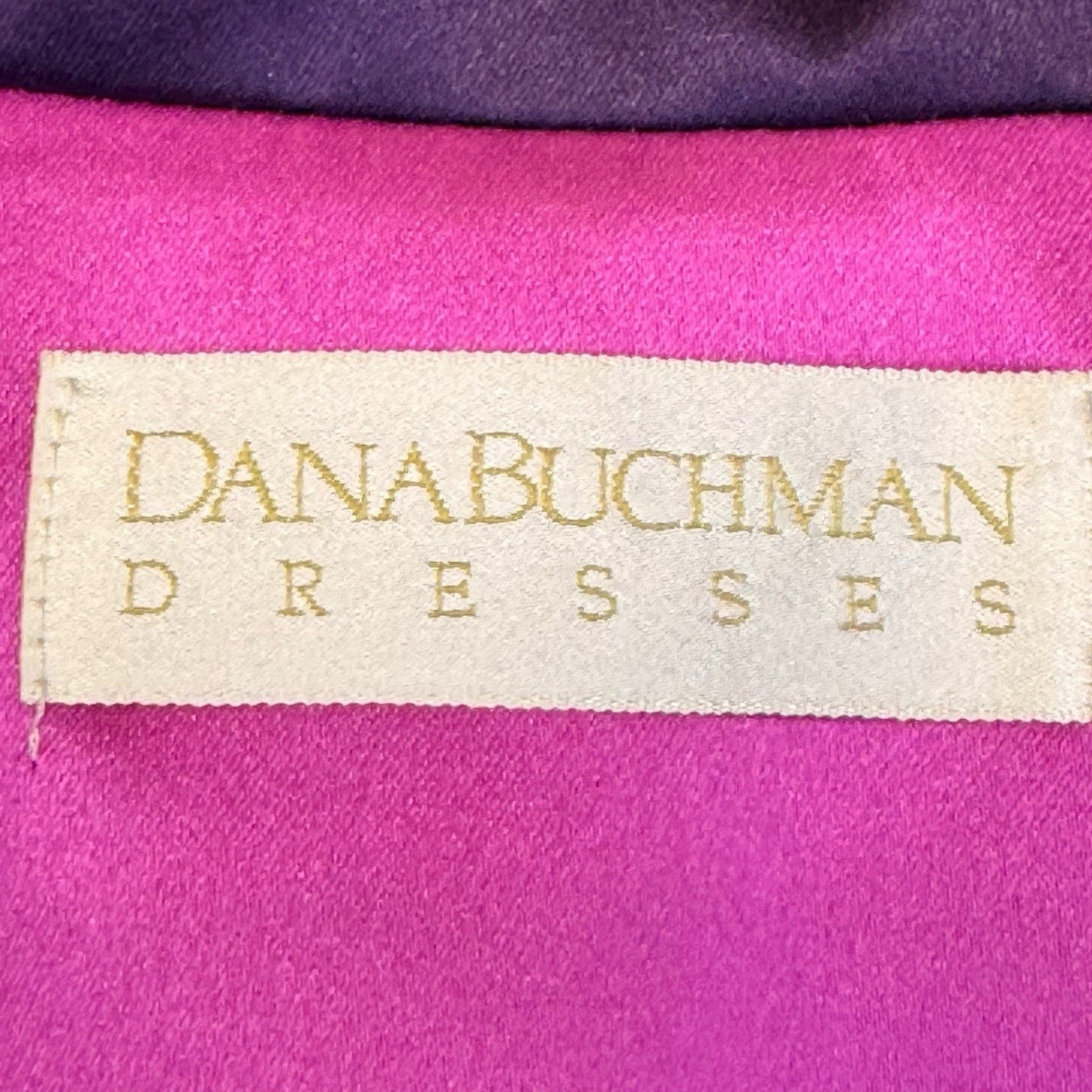 Dana Buchman Purple Trench Dress Women's Size 12 Button Front Lined