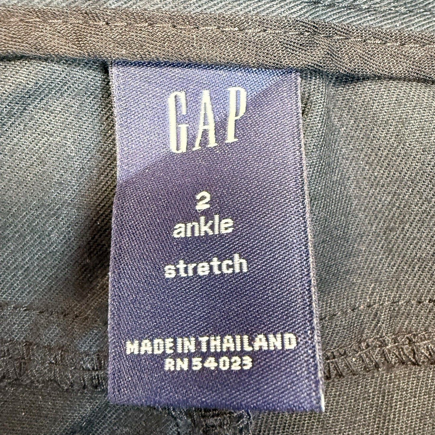 Vintage GAP Y2K Stretch Pants Women’s 2 Teal Straight Leg Cotton