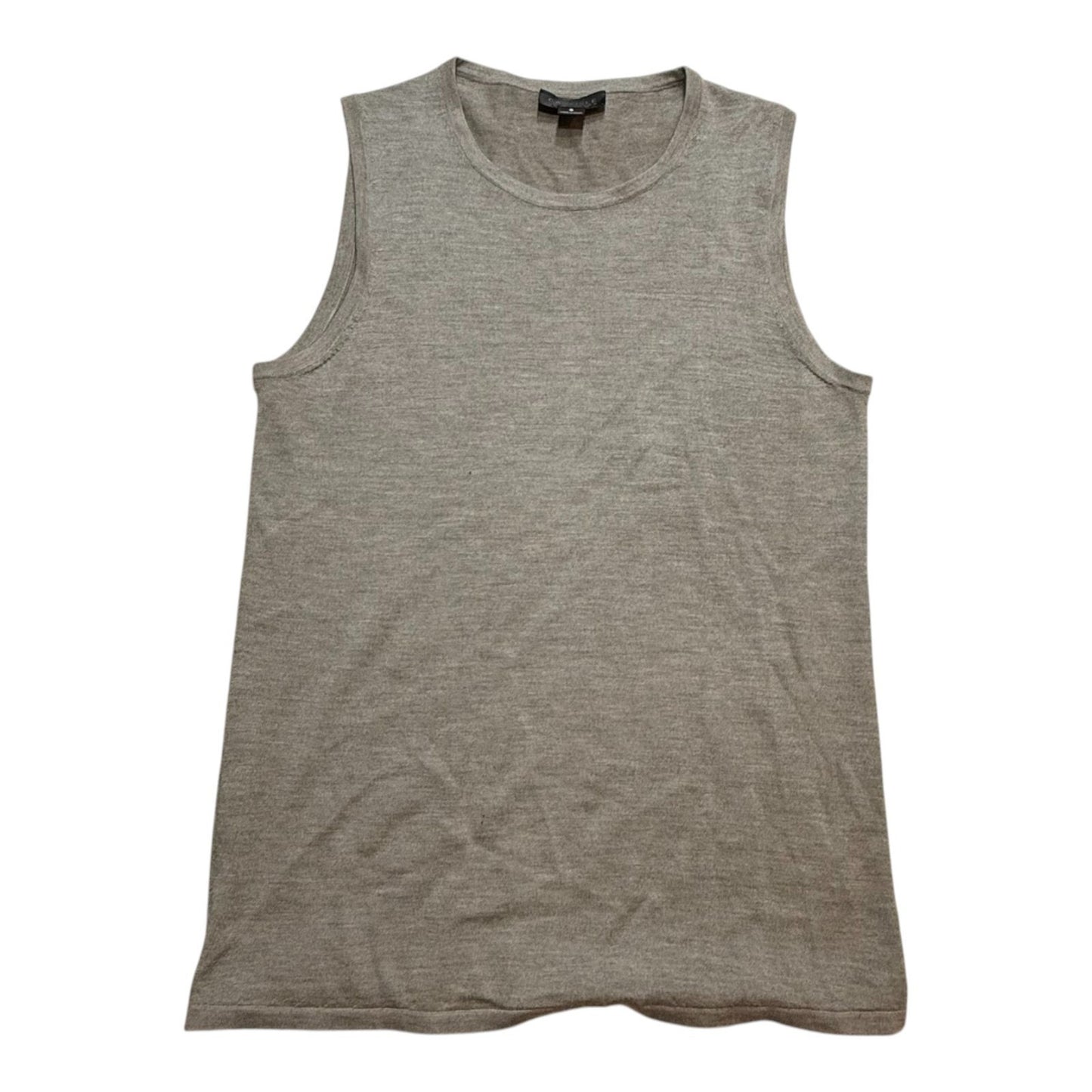 Y2K Carlisle Collection 100% Cashmere Twin Set Cardigan Sleeveless Shell Gray S Women's