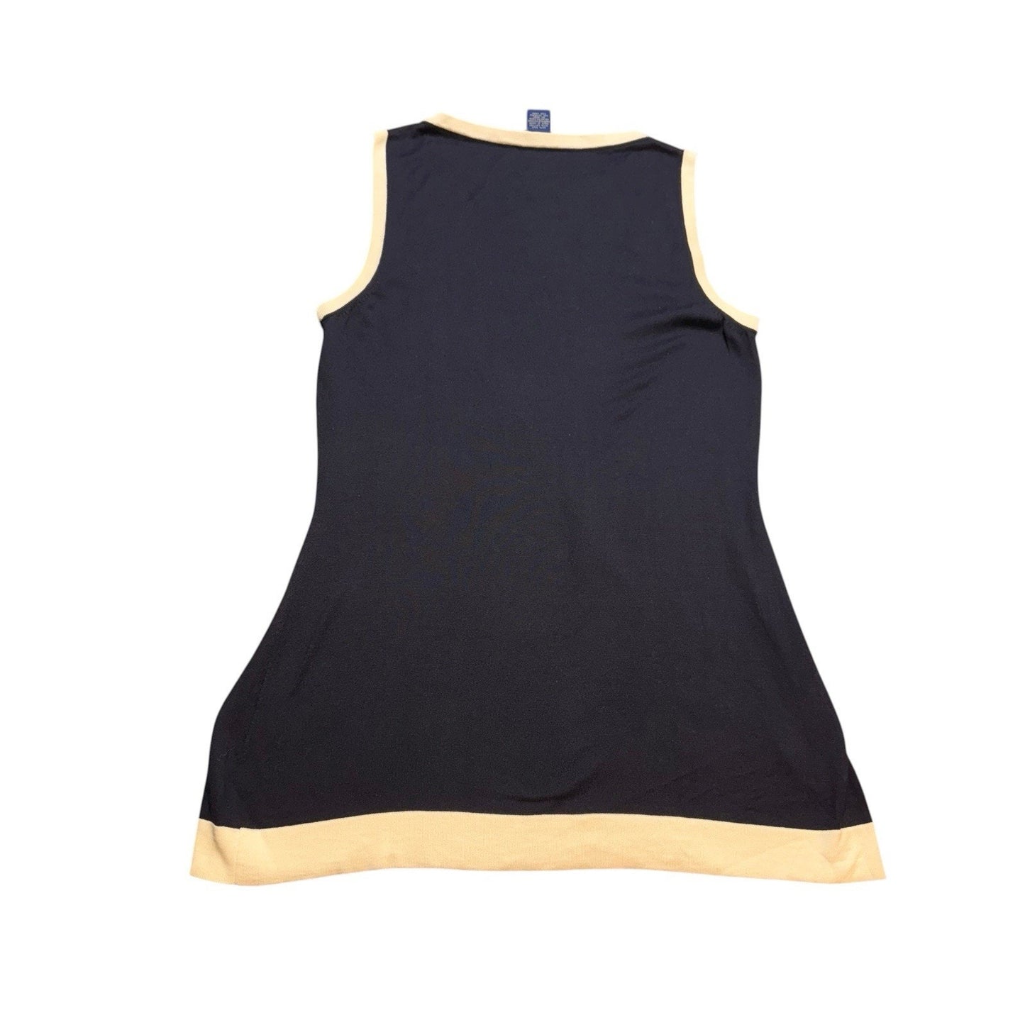 Doncaster Collection Women’s Black Cardigan & Tank Set Size Small Trim Gold Women's