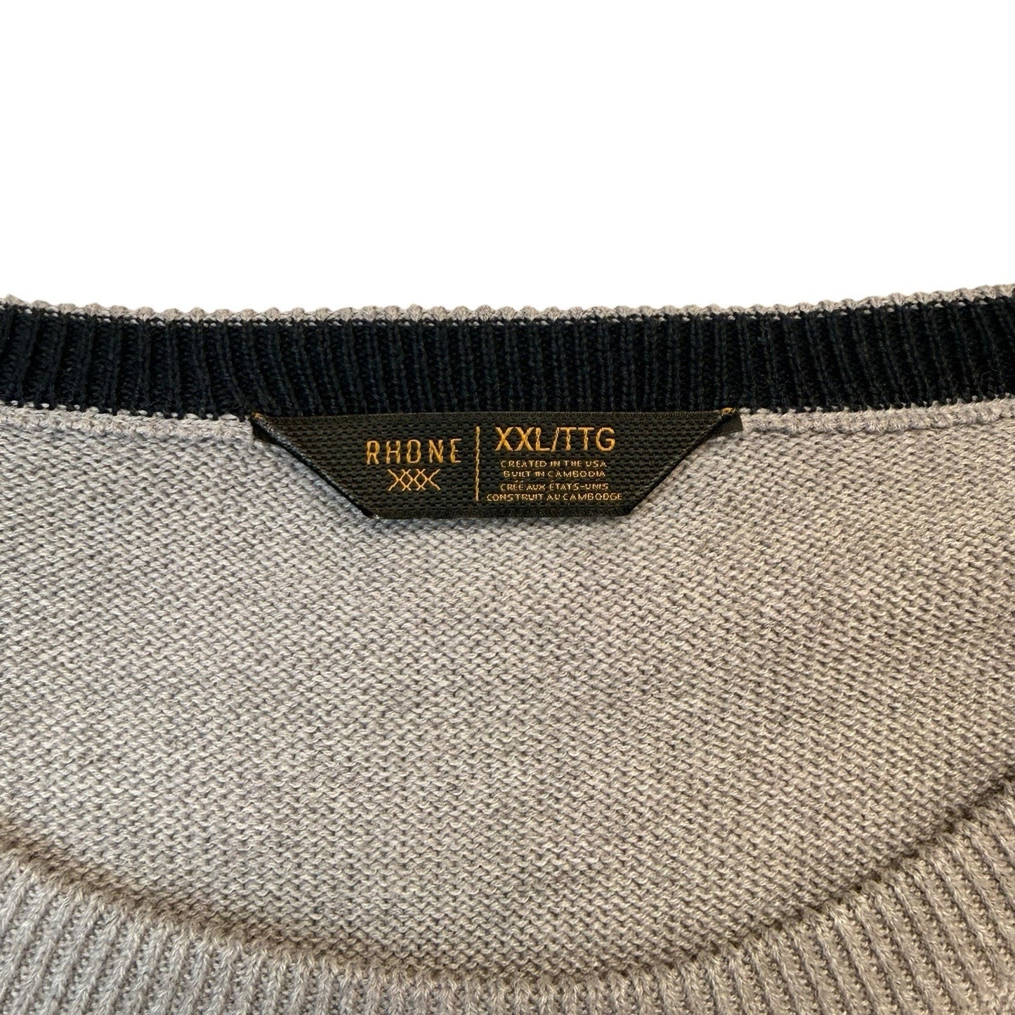 Rhone Dubliner Crewneck Sweater 2XL NWT Raglan Gray Heather $118 Women's