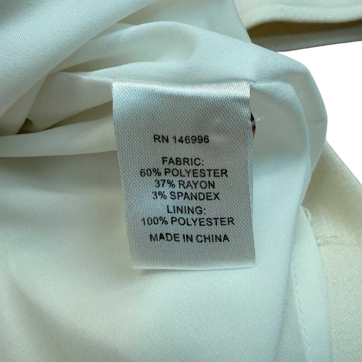 Abbey Glass Ivory Bell Sleeve Shift Dress Size Small Women's