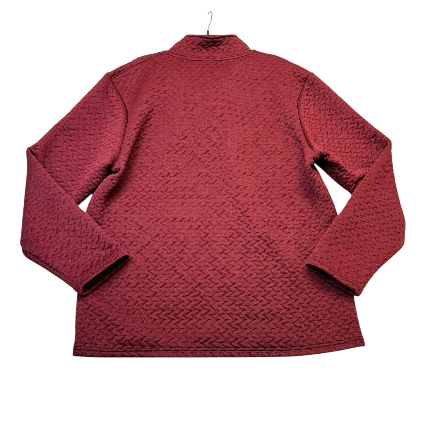 Quieti Men’s Textured Pullover NWT Wine Stretch 1/4 Snap $145 Size XL & 2XL Jackets
