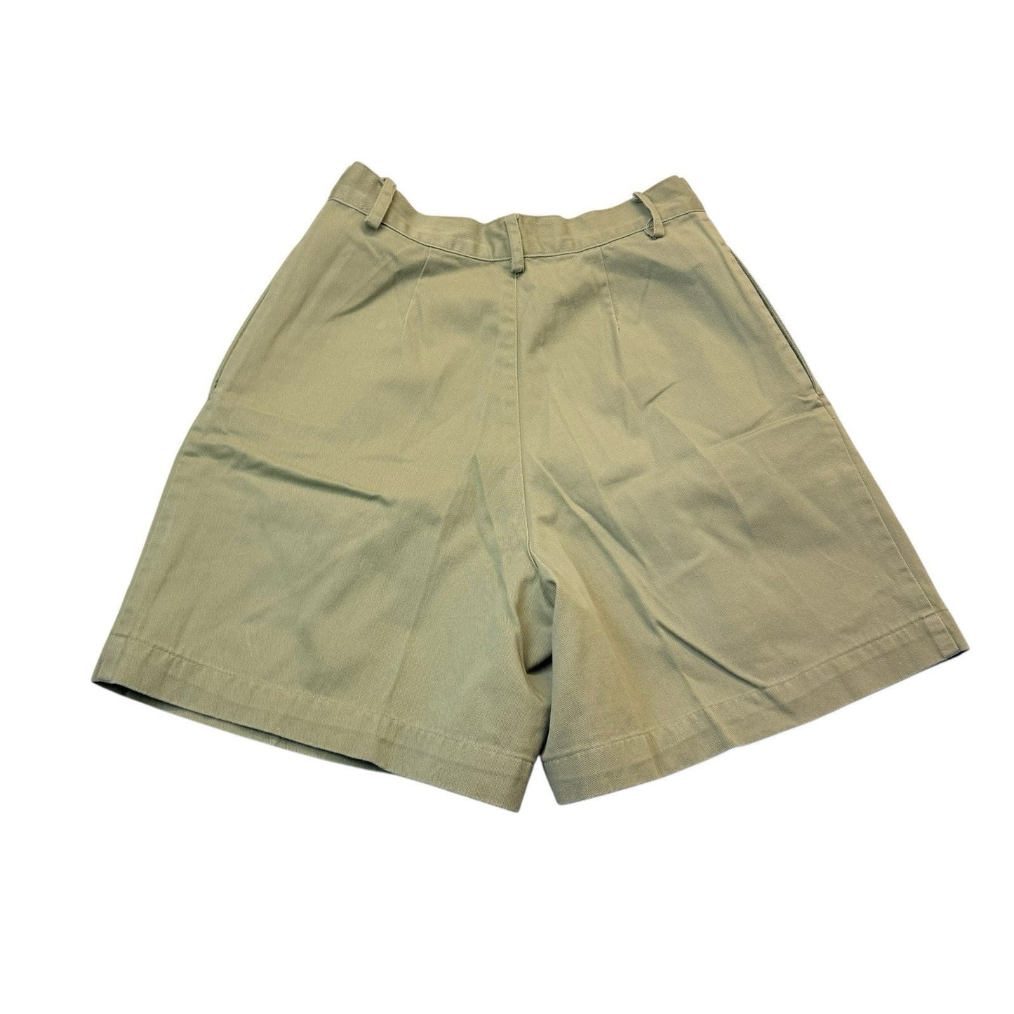 Vintage Polo Ralph Lauren Khaki Shorts Women's 6 USA Pleated Pony