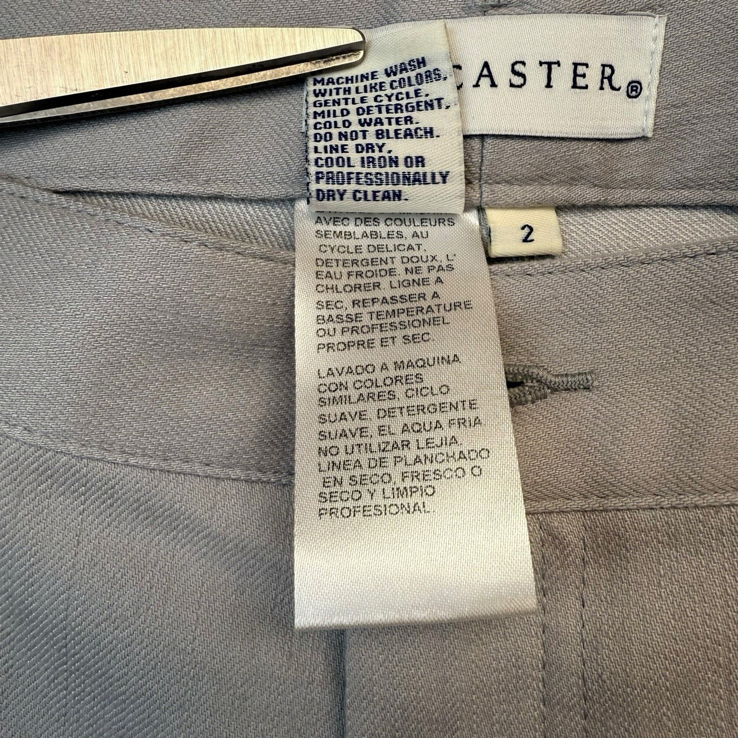 Vintage Doncaster Collection Taupe Stretch Pants Women’s Size 2 Straight Leg
