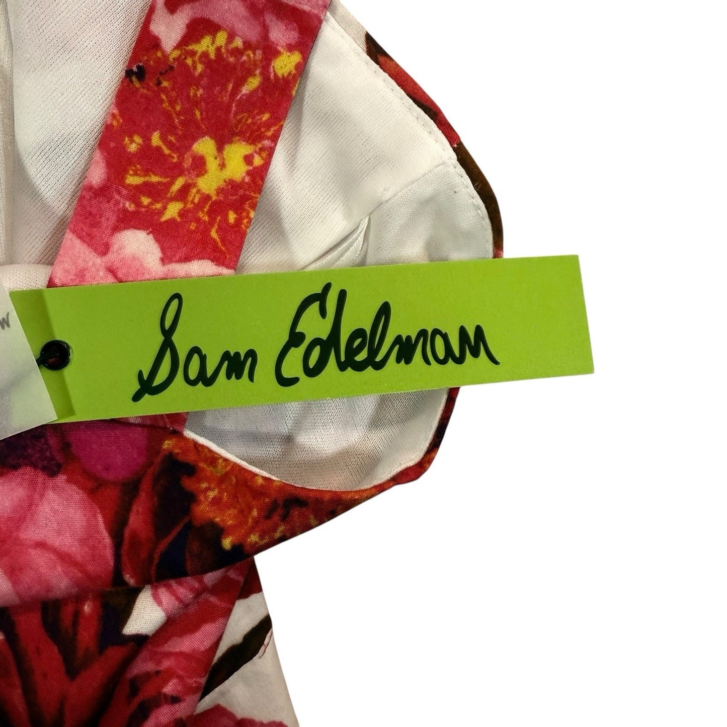 Sam Edelman Floral Maxi Dress Women’s Sz 8 Sleeveless Ruffle Hem Summer NEW $138