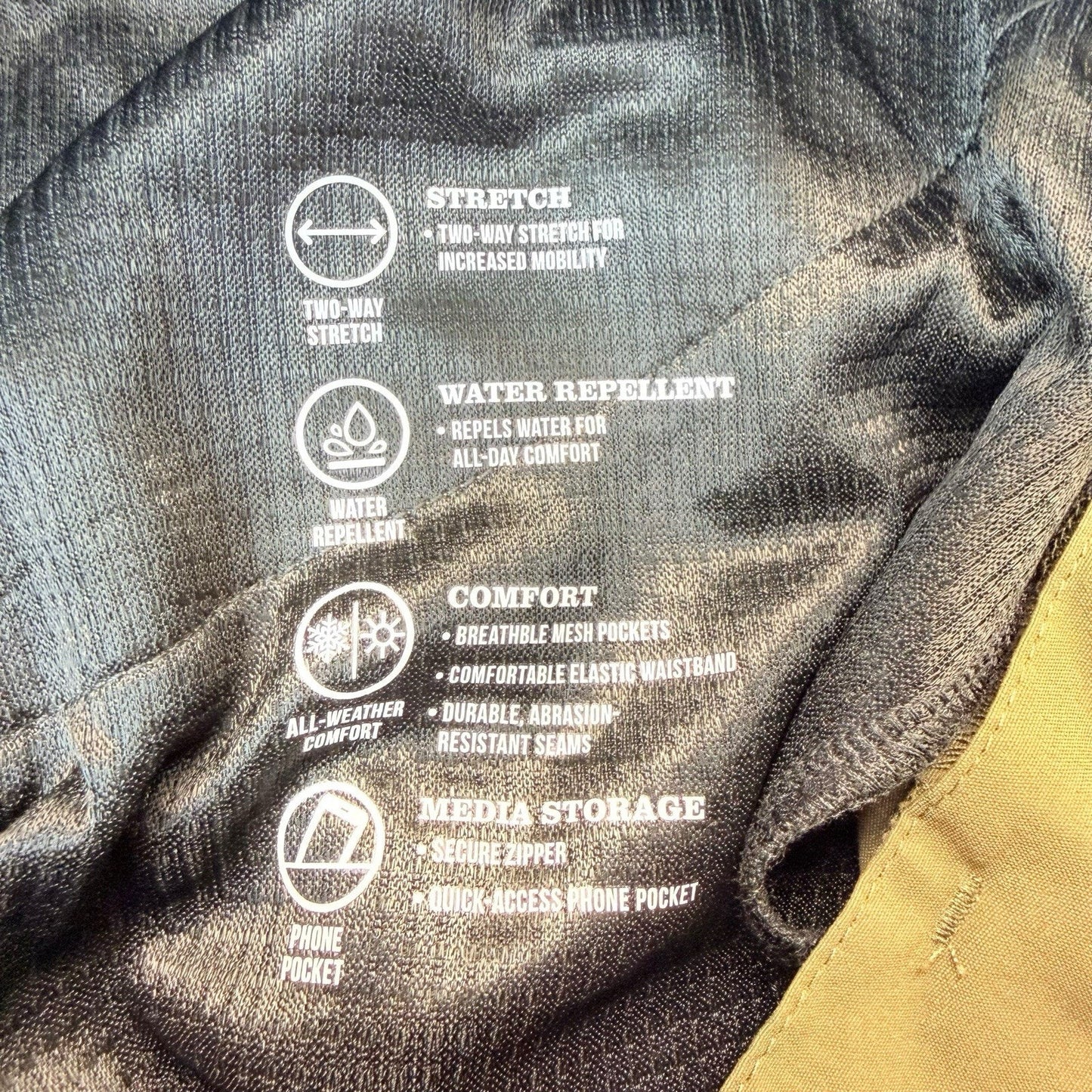 Orvis 36x32 Olive Stretch Water Repellent Pants Nylon Women's