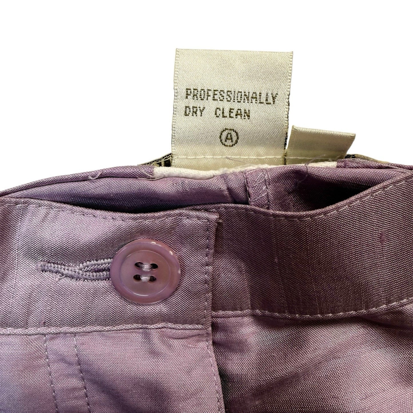 Doncaster 100% Silk Pantsuit Lilac Purple Size 4 Y2K Career Suit Women's