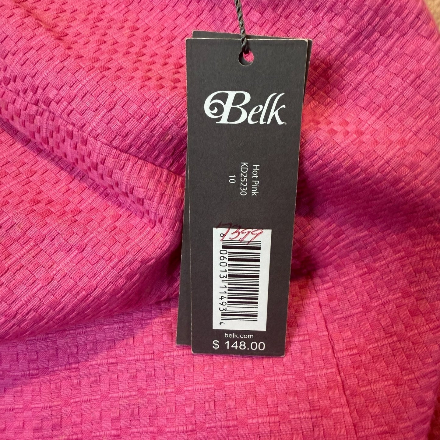 NEW Kristin Davis Women's Size 10 Sheath Hot Pink Zip Strapless Dress