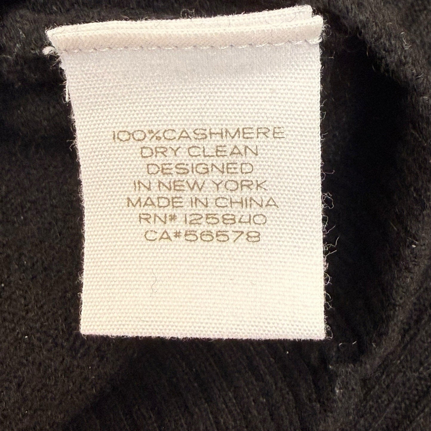 INTERMIX 100% Cashmere V Neck Sweater Black Size S Women's