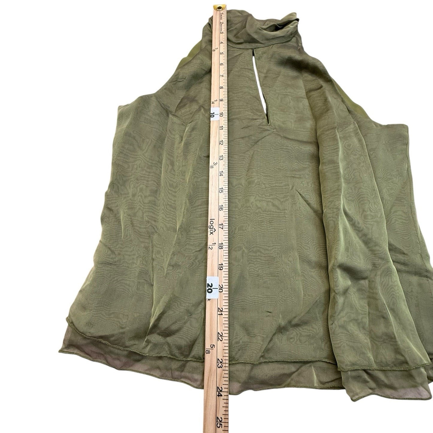 Worth Petite Green Silk Blend Jacket & Halter Top Set Women’s Size 10