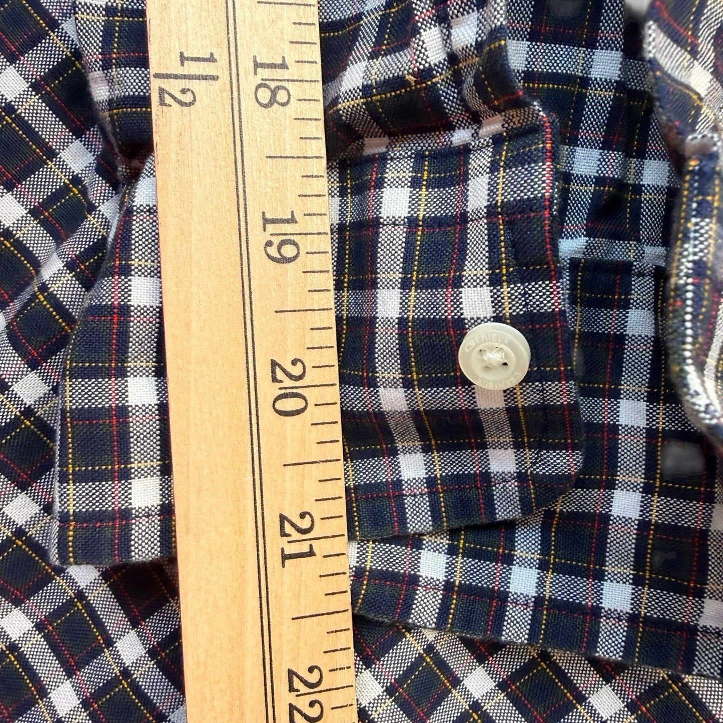 Cremieux Men’s Button Down Shirt XXL Slim Fit NWT Black White Plaid Long Sleeve