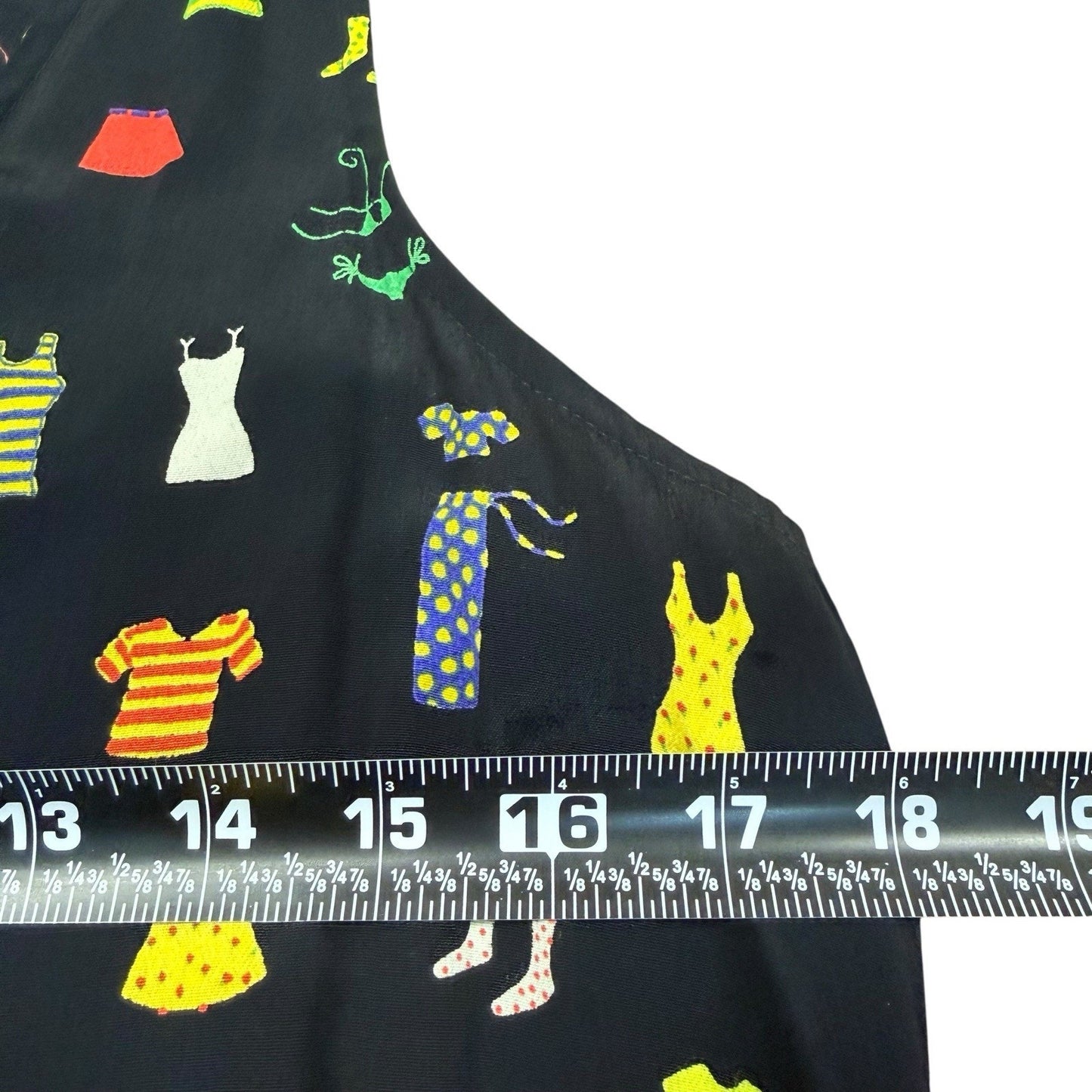 David Dart Novelty Print Sleeveless Dress Women's P Navy Colorful Shift