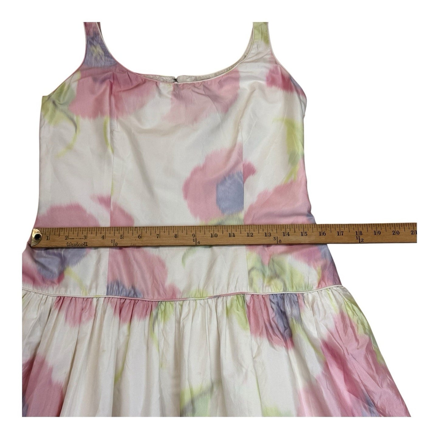 Bill Blass Neiman Marcus Vintage Floral Dress Womens Made USA 1980's