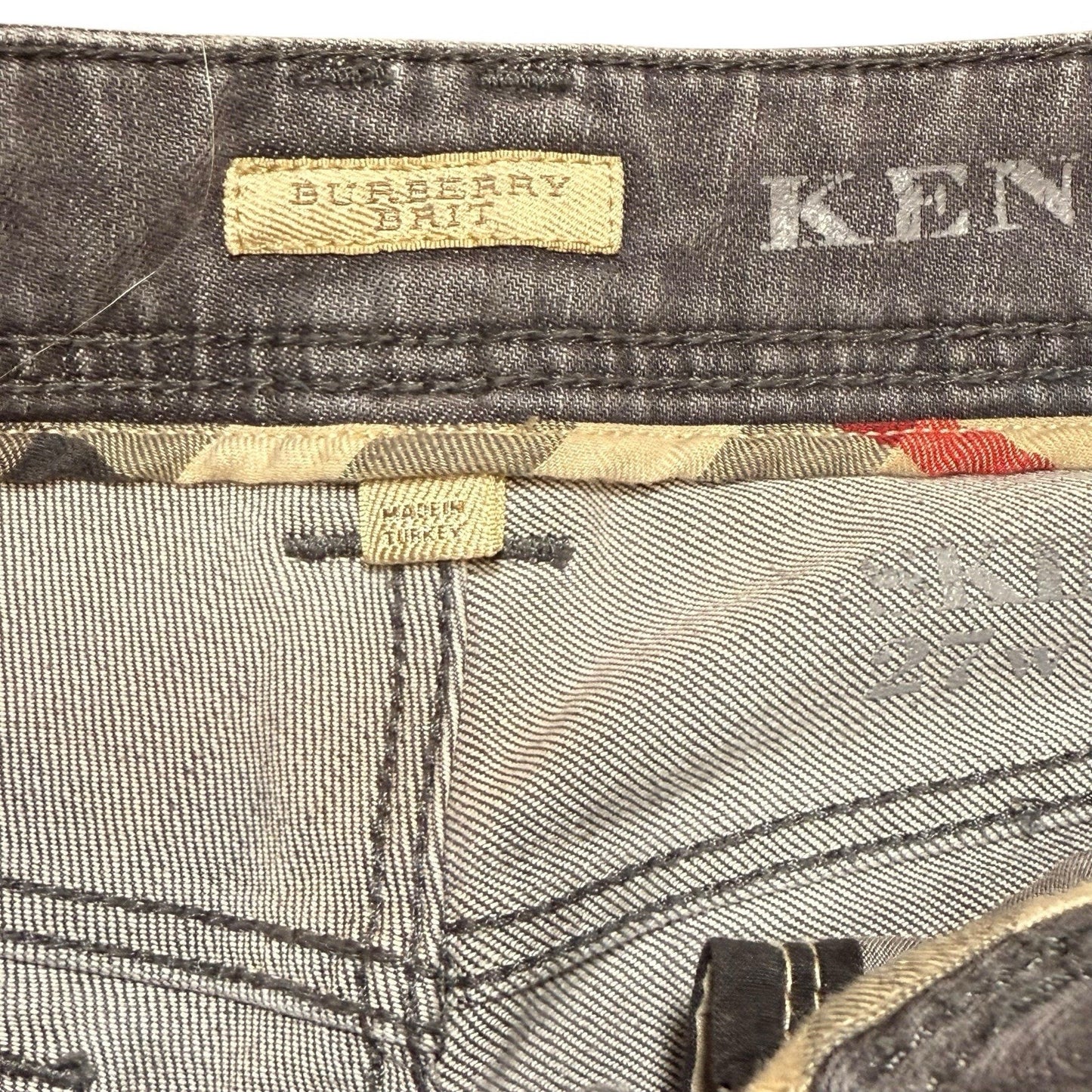 Burberry Brit Women’s Skinny Jeans Gray Denim Pants Size 27 Made in Turkey